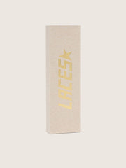 Golden Goose Burgundy LTD laces with embroidered hearts and contrast logo