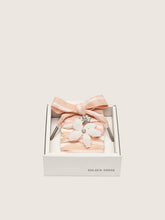 Golden Goose Skins white and pink striped laces with beaded and crystal charms