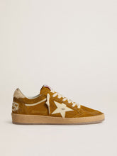Golden Goose Women's Ball Star in suede with beige leather star and pony skin heel tab