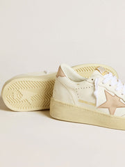 Golden Goose Women's Ball Star with pink nubuck star and heel tab