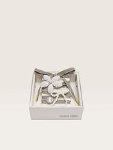 Golden Goose Skins black and beige striped laces with beaded and sparkling charms