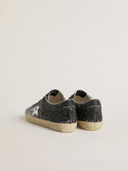 Golden Goose Women's Super Star with glitter upper and silver metallic leather star