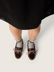 Golden Goose Women's Cruise loafer in glossy dark brown leather