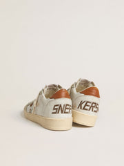 Golden Goose Ball Star with animal-print pony skin star and tobacco leather heel tab