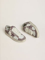 Golden Goose Women's Stardan LTD in nappa leather and suede with mauve suede star and lavender suede heel tab