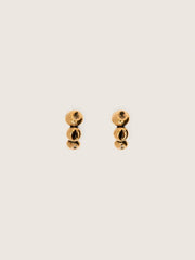 Golden Goose Hoop earrings with antique gold-colored studs