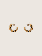 Golden Goose Hoop earrings with antique gold-colored studs