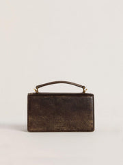 Golden Goose Small Venezia Bag in dark brown leather with gold buckle