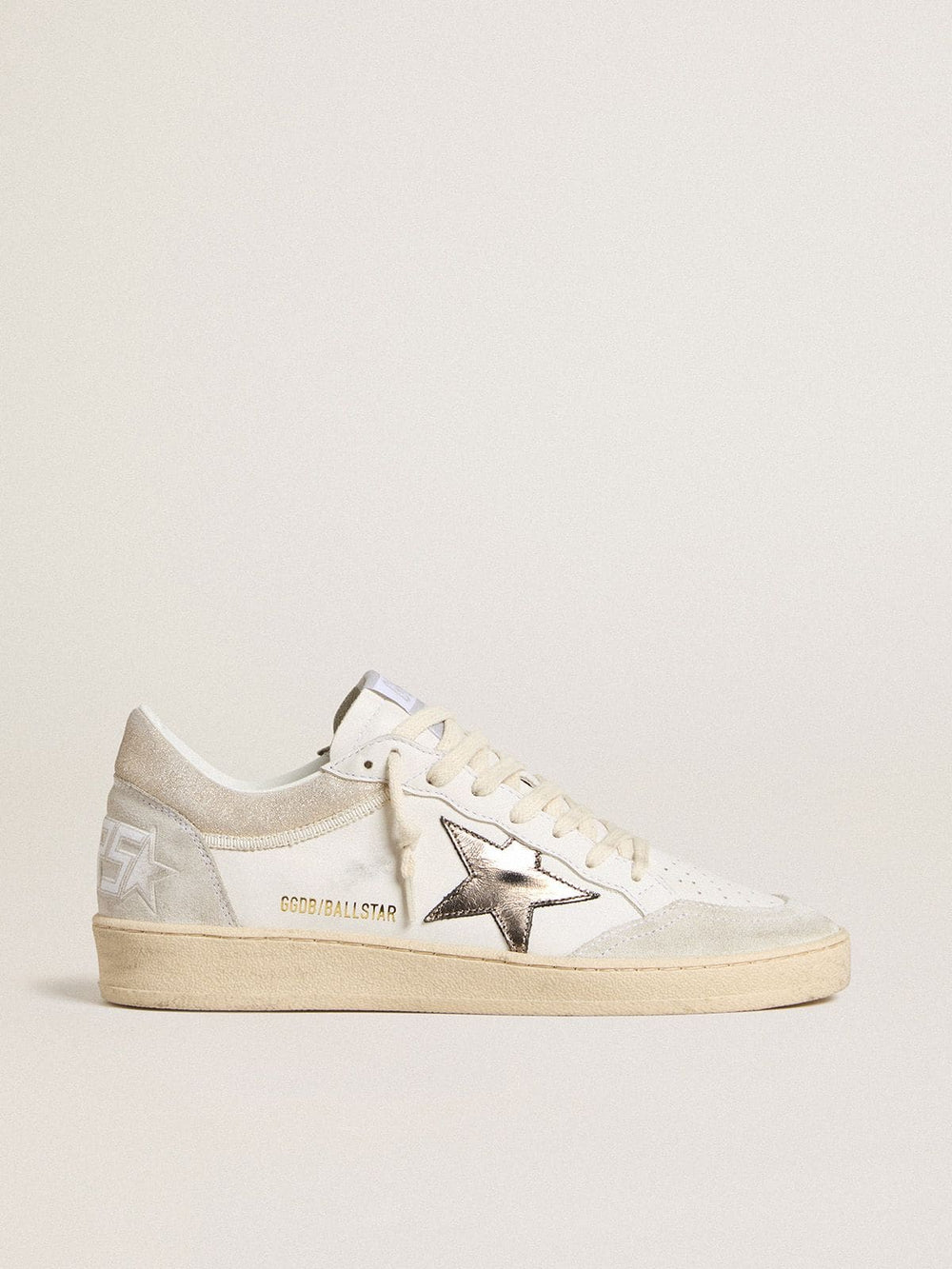 Golden Goose Women's Ball Star with metallic leather star and glossy leather heel tab