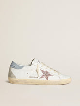 Golden Goose Women's Super-Star LTD with multicolor glitter star and suede heel tab