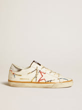 Golden Goose Women’s Super-Star LTD with perforated star and metallic leather heel tab