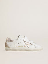 Golden Goose Women’s Old School LTD with rose gold metallic leather star and heel tab