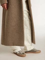 Golden Goose Women’s Super-Star LTD in green canvas with white leather star