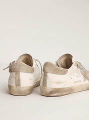 Golden Goose Women’s Super-Star with gray suede star and heel tab