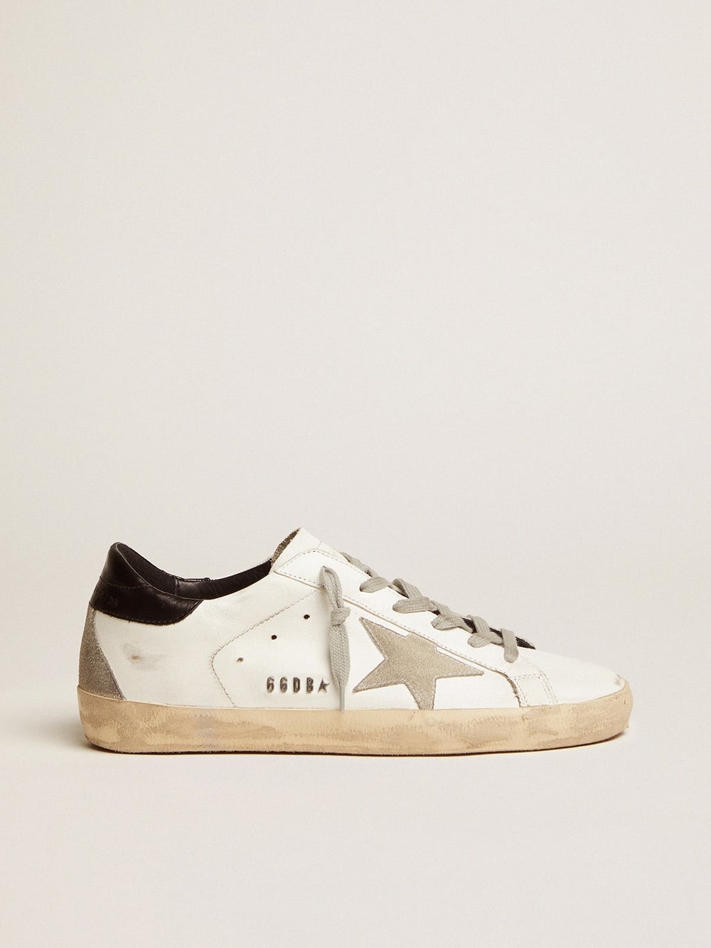 Golden Goose Women's Super-Star with black heel tab and metal stud lettering