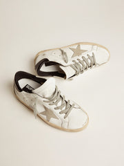 Golden Goose Women's Super-Star with black heel tab and metal stud lettering