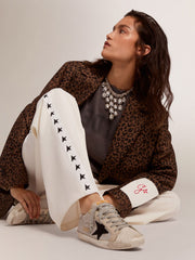 Golden Goose Women's Super-Star in leather with black star