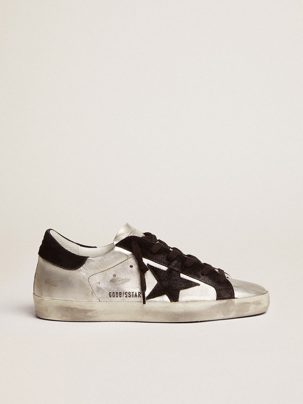 Golden Goose Women’s Super-Star sneakers in silver leather | Golden Goose
