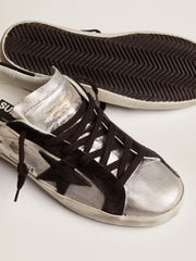 Golden Goose Women’s Super-Star sneakers in silver leather | Golden Goose