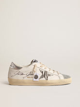 Golden Goose Super-Star with silver Swarovski crystal tongue