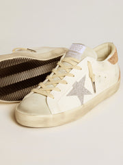 Golden Goose Women’s Super-Star in leather with Swarovski crystal star and heel tab