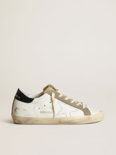 Golden Goose Women's Super-Star with perforated star and midnight blue heel tab