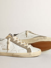 Golden Goose Women's Super-Star with perforated star and midnight blue heel tab