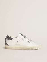 Golden Goose Bio-based Old School with perforated star and glitter heel tab