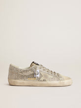 Golden Goose Super-Star in nubuck with Swarovski crystals and ice-gray suede star