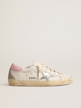 Golden Goose Women's Super-Star with silver leather star and pink heel tab