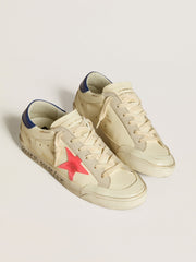 Golden Goose Women’s Super-Star in nappa with suede star and metallic leather heel tab