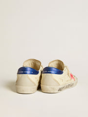 Golden Goose Women’s Super-Star in nappa with suede star and metallic leather heel tab