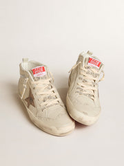 Golden Goose Women's Mid Star LTD with bronze leather star and Swarovski crystal flash