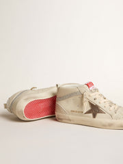 Golden Goose Women's Mid Star LTD with bronze leather star and Swarovski crystal flash