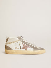 Golden Goose Women's Mid Star in nappa and suede with light brown metallic leather star