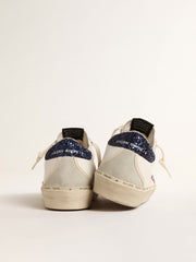 Golden Goose Hi Star with fuchsia leather star and blue glitter heel tab