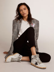 Golden Goose Women's Sky-Star with signature on the ankle and black inserts
