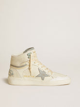 Golden Goose Women's Sky-Star in leather with light blue leather star and white heel tab