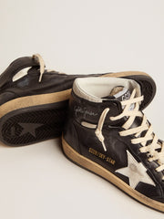 Golden Goose Women's Sky-Star in black nappa with white star