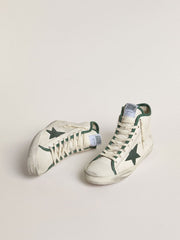 Golden Goose Women's Francy LTD in nappa leather with green rubber star