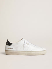 Golden Goose Women's Soul Star in white leather with black leather heel tab