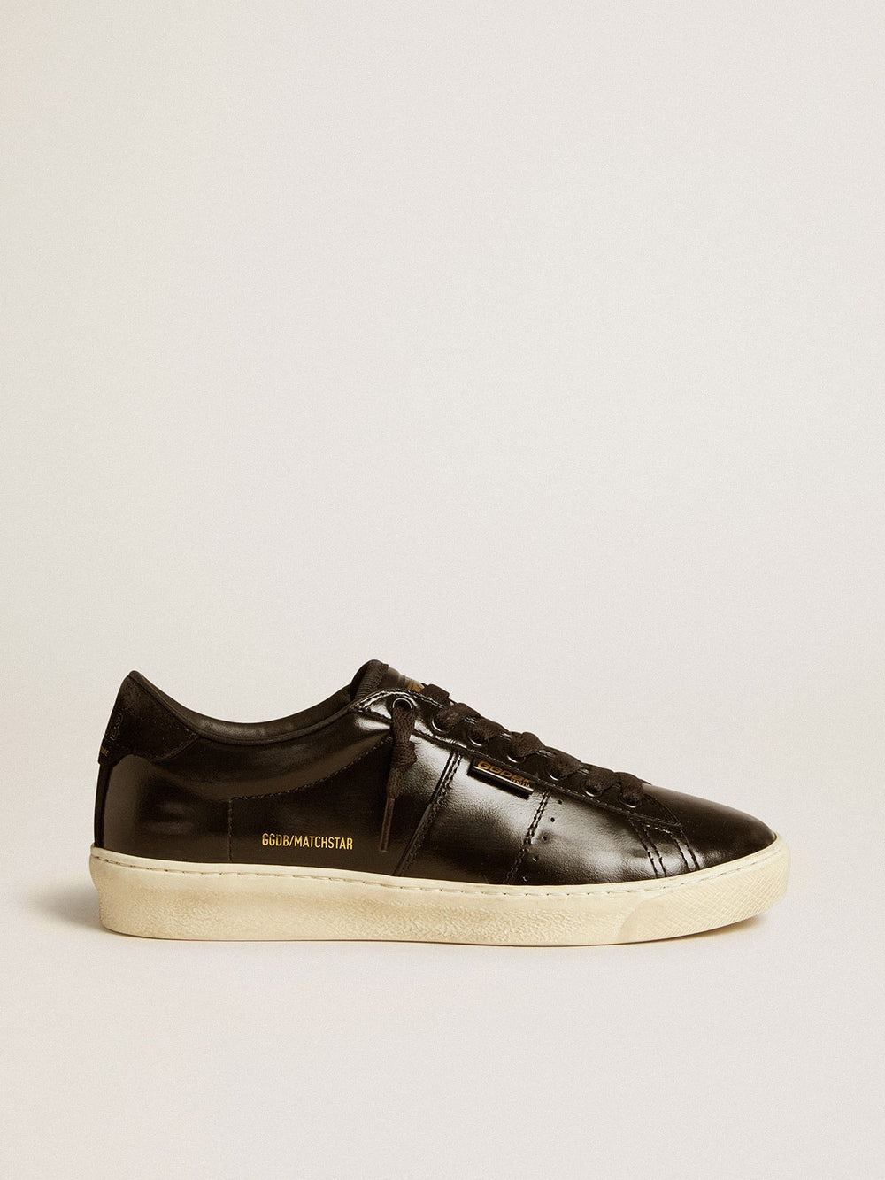 Golden Goose Women's Matchstar in black leather with black suede heel tab