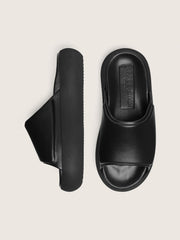 Golden Goose Women's Space-Star slip-ons in black leather