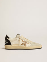 Golden Goose Women’s Ball Star in nappa and suede with glitter star and black heel tab