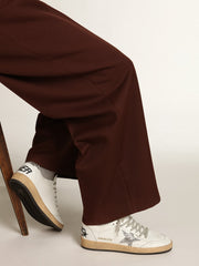 Golden Goose Women's Ball Star in nappa with white star and glitter heel tab