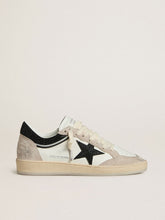 Golden Goose Women's Ball Star LTD in nappa with black crystal star and beige suede inserts