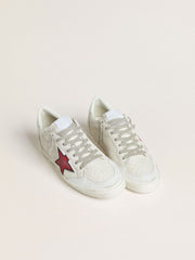 Golden Goose Women’s Ball Star LTD with red star and silver heel tab