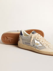 Golden Goose Women's Ball Star LTD in Swarovski crystals and leather with gold laminated star