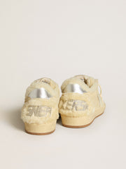 Golden Goose Women's Ball Star in suede and shearling with white patent leather star