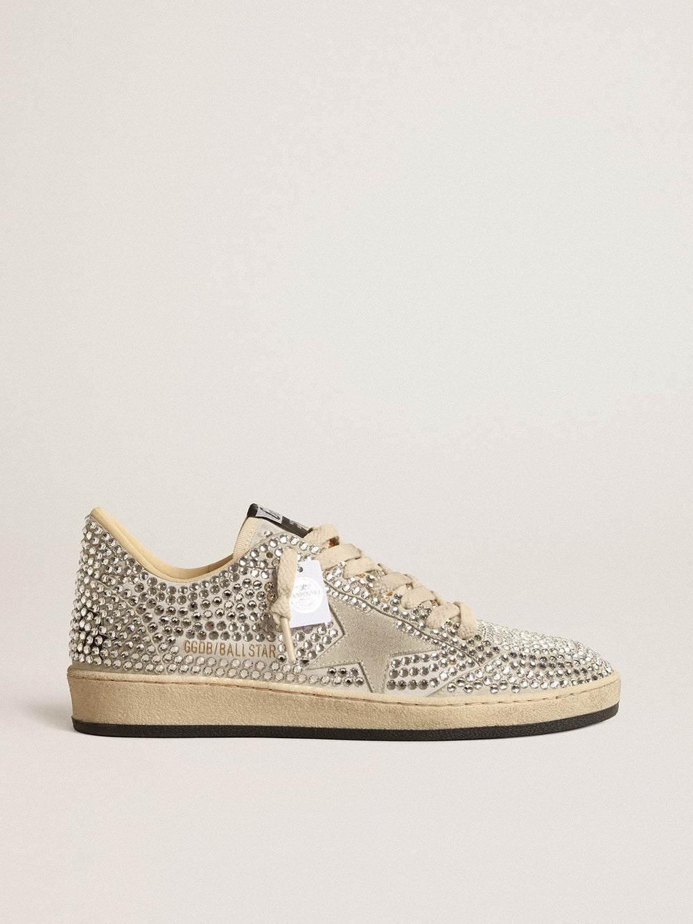 Golden Goose Women’s Ball Star with Swarovski crystals and gray suede star